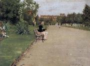 William Merritt Chase The view of park oil painting artist